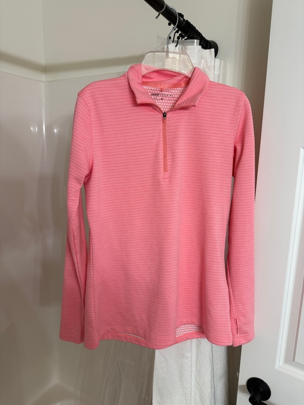 Nike Pink Golf Dri-FIT V-Neck Polo